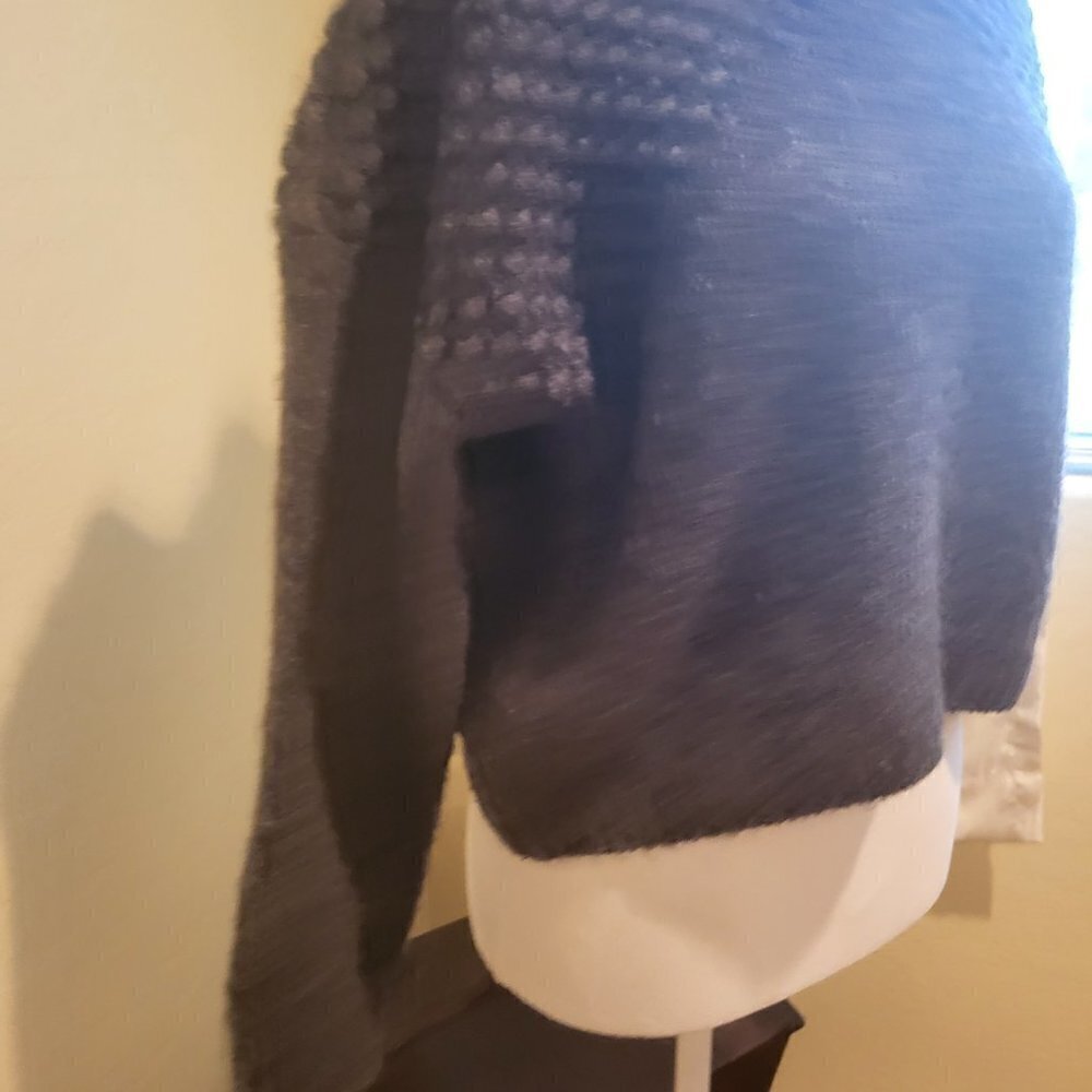 NWOT Free People Women's Bradley Charcoal Heather Knitted Pullover Sweater Sz M - Picture 6 of 11